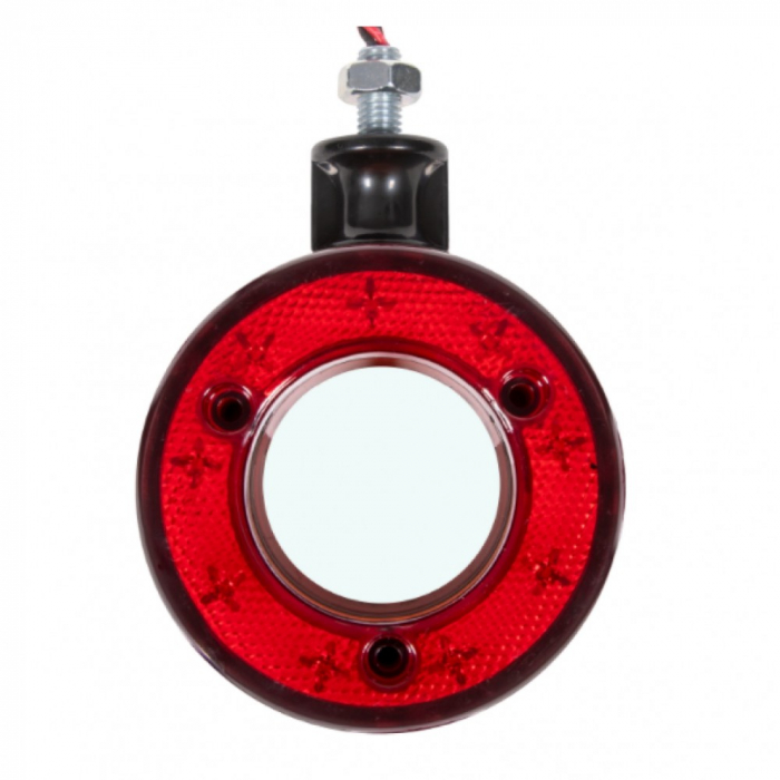 Lumină laterală cu LED-uri, marker pentru oglindă, roșu-portocaliu, 12-24V, pentru mașini, autobuze, camioane, remorci, caravane, rulote, ATV-uri și altele [3]