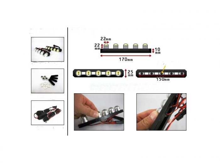 Lumini de zi LED DRL COB 12V lumina alba [2]