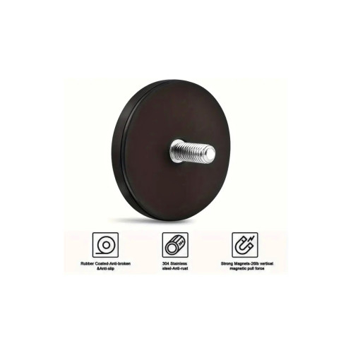 Magnet M6 cu tija si filet exterior Ø 135mm [2]