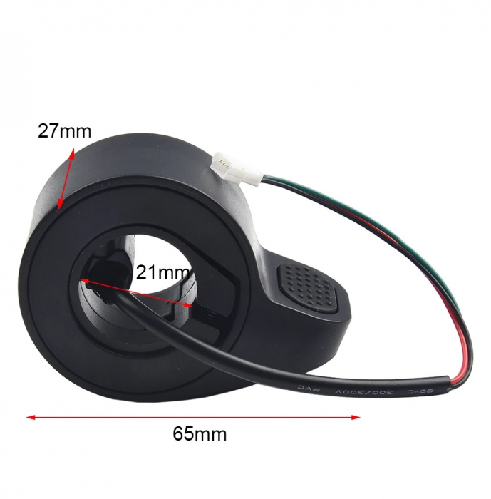 Maneta acceleratie trotineta electrica, Compatibil cu Xiaomi M365/Pro, 65x45x28mm - Negru [5]