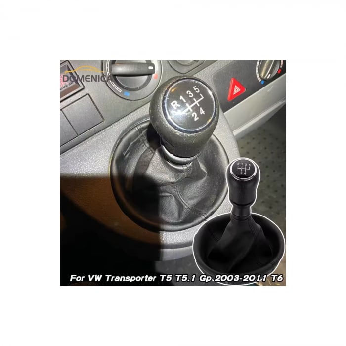 Manson schimbator si maner compatibil Volkswagen Transporter T5/T6 MK5/MK6 2003-2011 cu 2 adaptoare pentru 5 si 6 viteze [5]