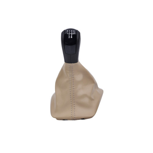 Manson schimbator si maner Culoare Bej compatibil Volkswagen / Skoda Octavia II 2004-2011 cu 2 adaptoare pentru 5 si 6 viteze [1]