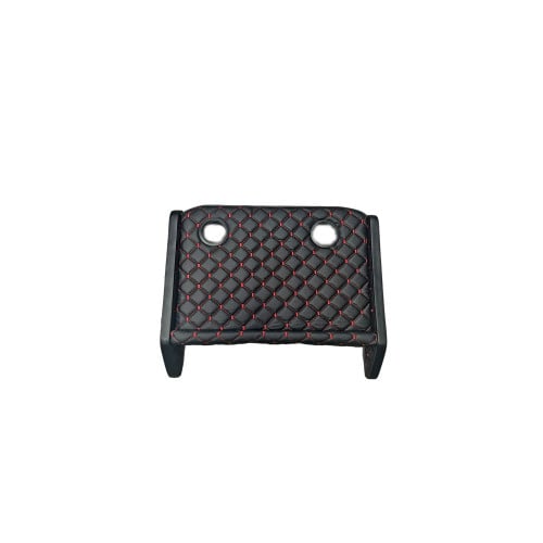Masa de bord cu 2 suporti pentru pahare ,piele ecologica culoare Negru cusatura Rosie compatibila Renault Master  2020-2024 [4]