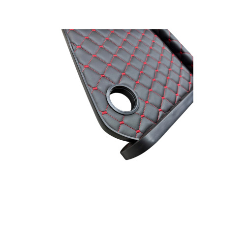 Masa de bord piele ecologica culoare Negru cusatura Rosie compatibila Iveco 2001-2006 [2]