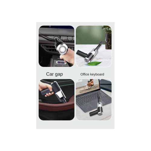Mini aspirator auto portabil fara fir cu USB [3]