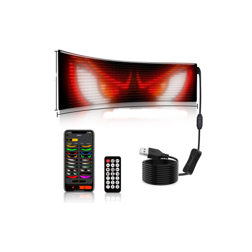 Modul panou flexibil publicitar,display RGB ,control aplicatie, USB 5V 16x32cm [6]