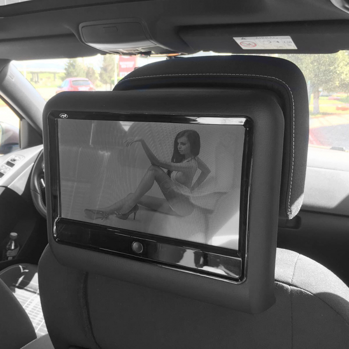 Monitor auto multimedia PNI DB900 negru cu ecran tactil de 9 inch, DVD player, slot card SD si USB, aplicabil pe tetiera [6]