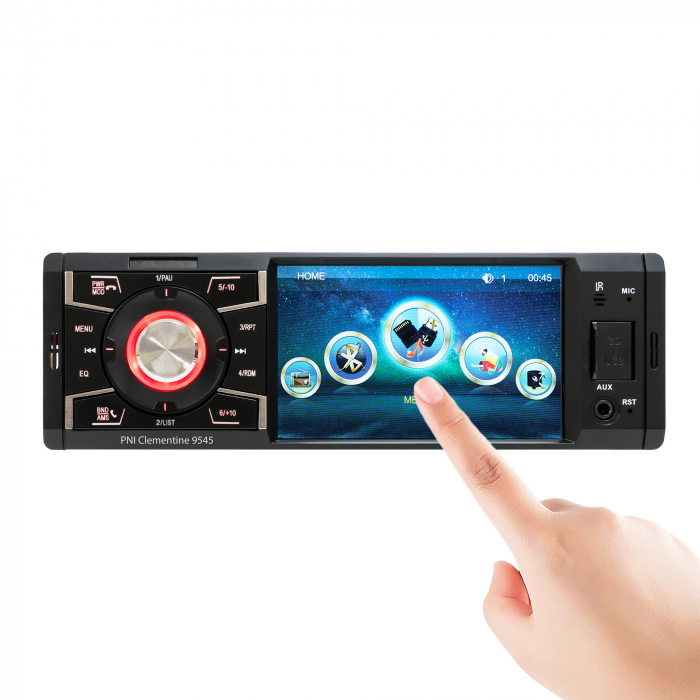 MP5 player auto PNI Clementine 9545 1DIN display 4 inch, 50Wx4, Bluetooth, radio FM, SD si USB, 2 RCA video IN/OUT [11]