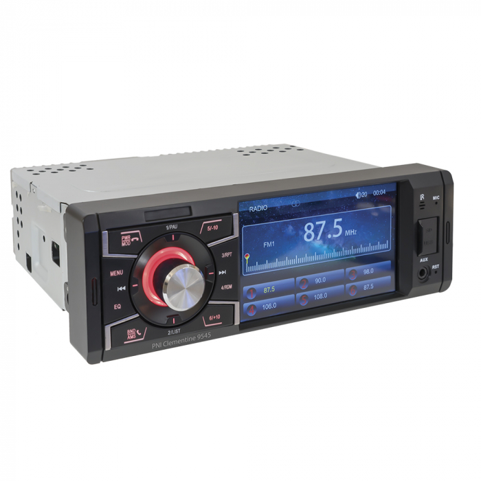 MP5 player auto PNI Clementine 9545 1DIN display 4 inch, 50Wx4, Bluetooth, radio FM, SD si USB, 2 RCA video IN/OUT [6]