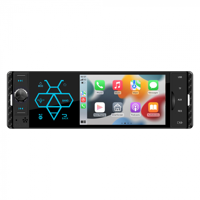 MP5 player auto PNI Clementine 9550 1DIN display 4 inch 50Wx4, Bluetooth, radio FM, Carplay, functie RDS [13]