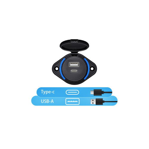 Mufa panou USB QC3.0 + PD [2]