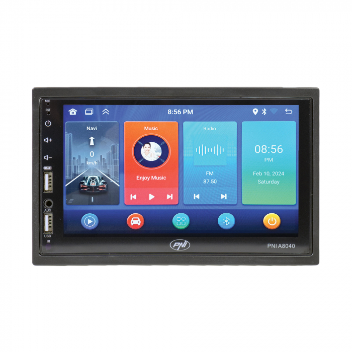 Multimedia player auto PNI A8040 cu Android 13, 2GB DDR3/ROM 32GB, ecran 7 inch, CarPlay, Android Auto, 2 x USB, BT [2]