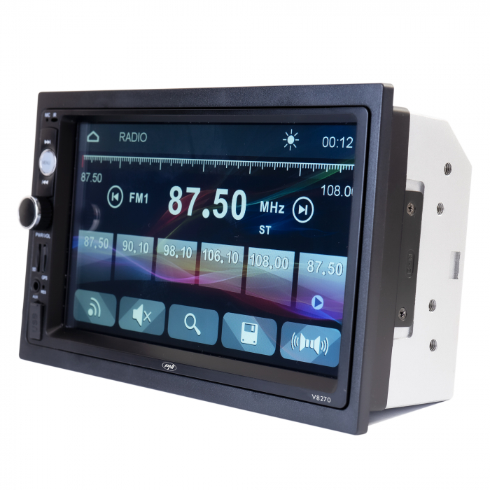 Navigatie multimedia 2 DIN cu GPS MP5, touch screen 7 inch, radio FM, Bluetooth, Mirror Link, AUX, USB, microSD [6]