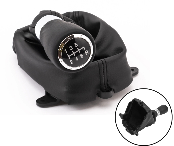 Nuca Schimbator Viteze cu Burduf din Eco Piele pentru Honda Accord VIII 2008-2014 6 Viteze OEM 54102-T2A-L01ZB [2]