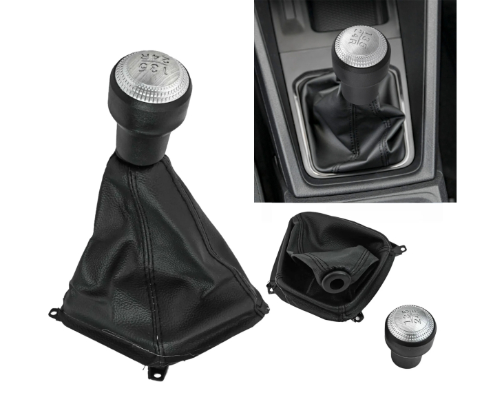 Nuca Schimbator Viteze din Eco Piele pentru Hyundai Getz / Tucson / ix35 / Kia Sportage III - 5 Viteze ОЕМ 43711-2C100 [2]