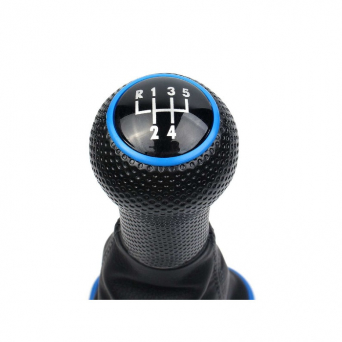 Nuca schimbator viteze + manson albastru compatibil Volkswagen VW Golf 4 Bora [2]
