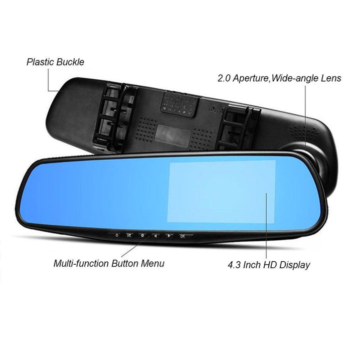Oglinda retrovizoare cu camera fata si marsarier Full HD 1080P, 12-24V [4]