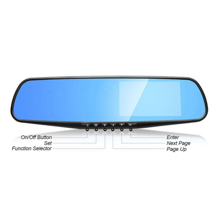 Oglinda retrovizoare cu camera fata si marsarier Full HD 1080P, 12-24V [6]