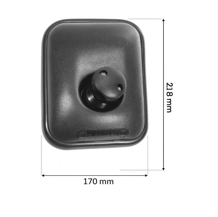 Oglinda retrovizoare exterioara universala laterala cu unghi larg 22 x 17 cm - Aprobare E4 [2]