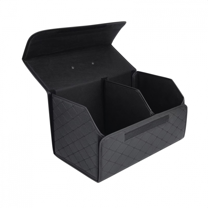 Organizator de portbagaj din piele de lux cutie de depozitare pliabilă [8]
