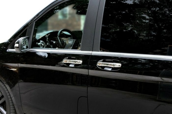 Ormanente crom INOX pentru manerele usilor Mercedes Vito W477 (2014-2020) cu Keyless Go [3]