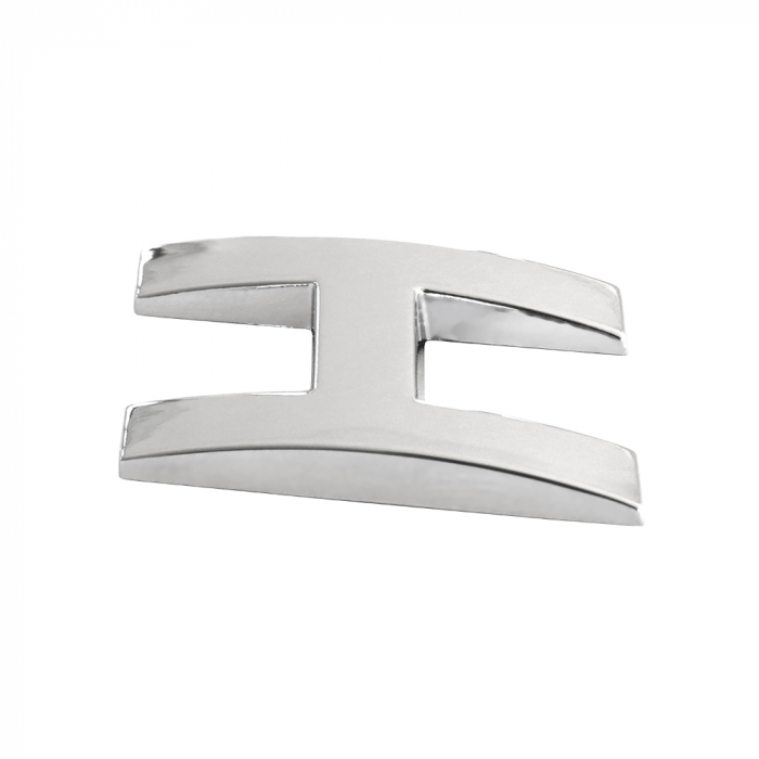 Ornament Auto 3D. Litera H. 26 Mm. Cromat [1]