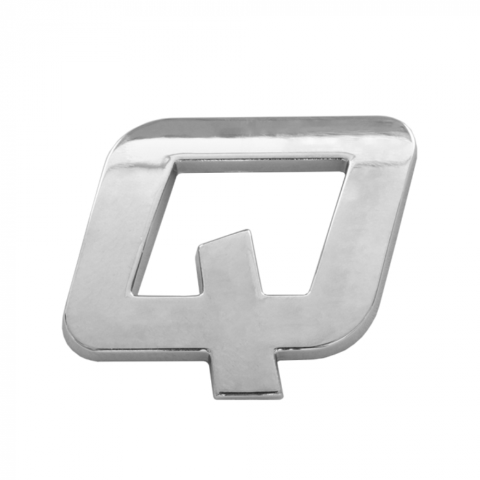 Ornament Auto 3D. Litera Q. 26 Mm. Cromat [1]