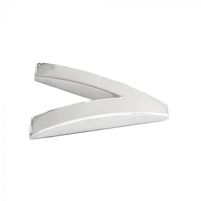 Ornament Auto 3D. Litera V. 26 Mm. Cromat [2]