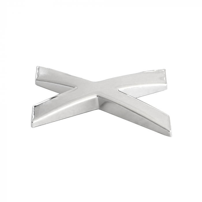 Ornament Auto 3D. Litera X. 26 Mm. Cromat [3]