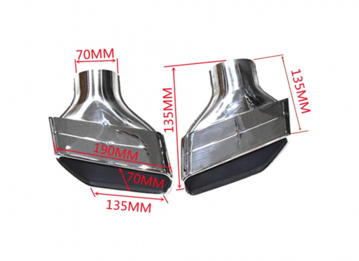 Ornamente de toba compatibil BMW Seria 5 G30-Argintiu [3]
