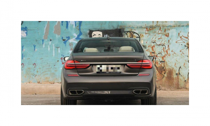 Ornament de toba compatibil BMW Seria 7 G11 G12 tip M 760i - Negru [8]