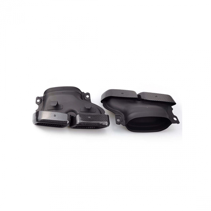Ornament de toba compatibil Mercedes AMG GLC , GLE, Clasa C W205 W206,Clasa E,Clasa S -Carbon Lucios [3]