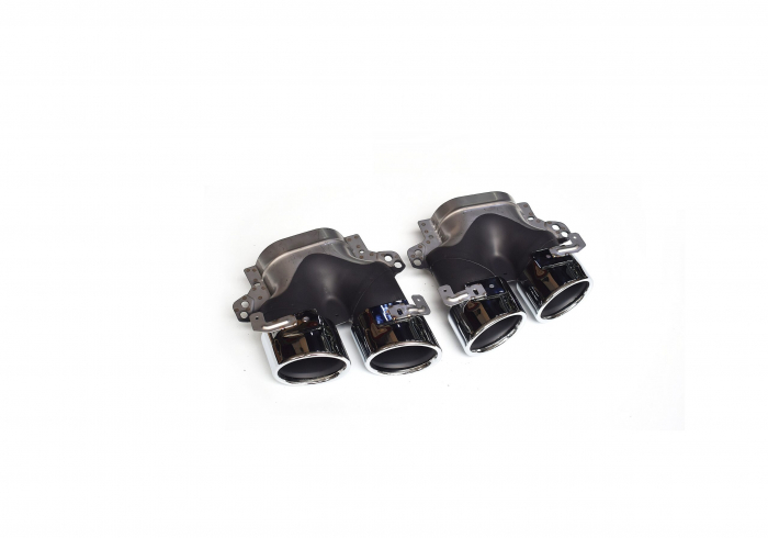 Ornament de toba compatibil Mercedes Clasa E W213 pachet AMG- Argintiu [2]
