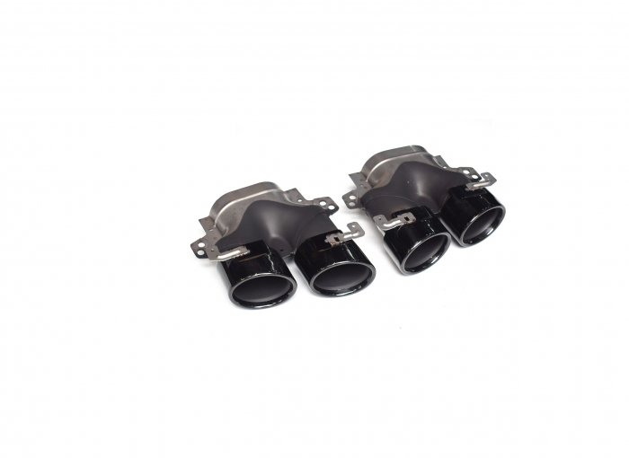 Ornament de toba compatibil Mercedes Clasa E W213 pachet AMG - Negru [2]