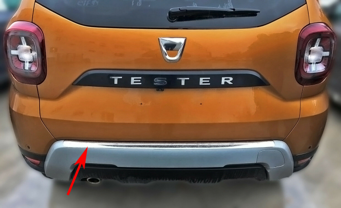 Ornament portbagaj crom Dacia Duster II 2017-2020 [1]