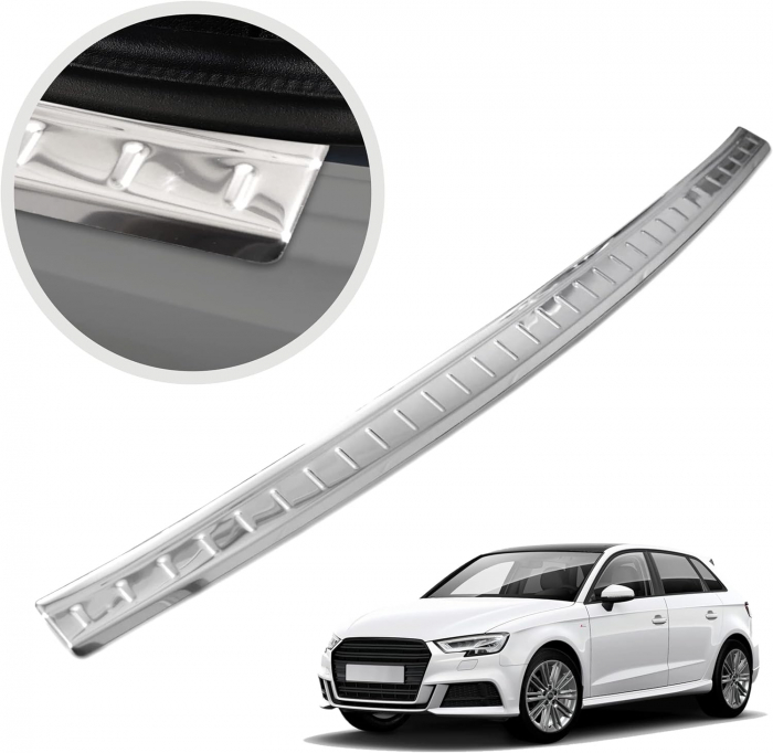 Ornament inox protectie portbagaj cromat AUDI A3 (2012-2019) HATCHBACK 5D/SEDAN [1]