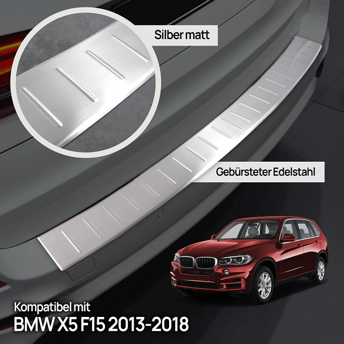 Ornament protectie portbagaj cromat INOX compatibil BMW X5/ F15 (2013-2018) [2]