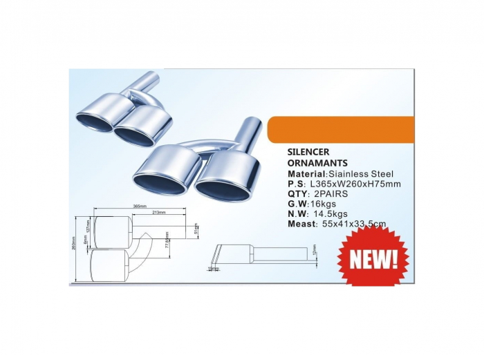 Ornament toba compatibil Mercedes C AMG [2]