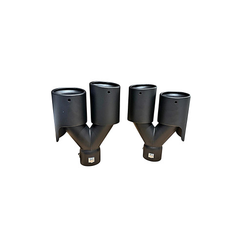 Ornament toba dubla negru mat dreapta / stanga intrare 60mm [2]
