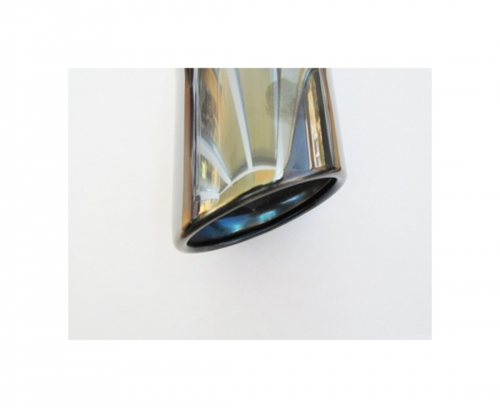 Ornament toba inox PREMIUM negru/crom [2]