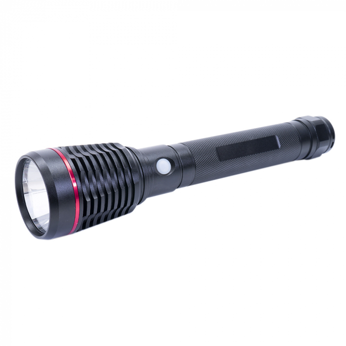 Pachet lanterna PNI Adventure F420 din aluminiu cu LED 10W, 1000lm, pana la 420m, cu 2 acumulatori inclusi, 8000 mAh tip 26650 si alimentator PNI CHG300 cu port USB C, QC3.0, PD3.0, PPS si port USB-A, [1]