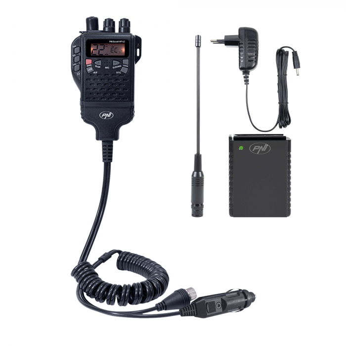 Pachet Statie radio CB PNI Escort HP 62 si Kit accesorii PNI PB-HP62 Li-Ion 1500 mAh baterie reincarcabila inclusa [1]