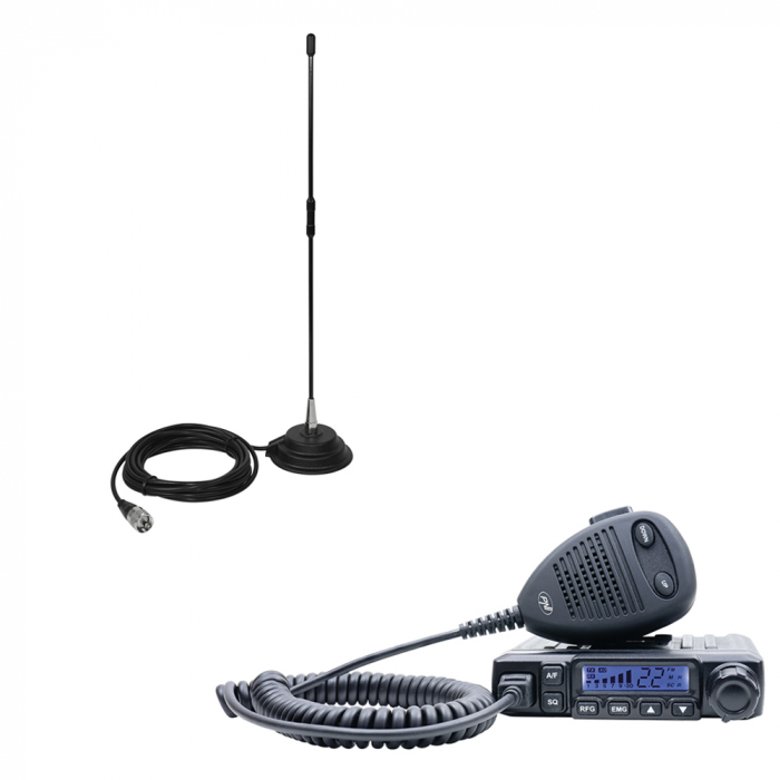 Pachet Statie radio CB PNI Escort HP 6500 ASQ + Antena CB PNI Extra 40 [1]