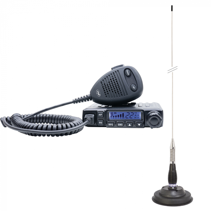 Pachet Statie radio CB PNI Escort HP 6500 ASQ + Antena CB PNI ML100 [10]