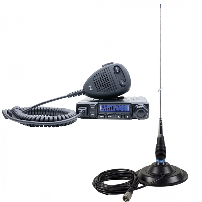 Pachet Statie radio CB PNI Escort HP 6500 ASQ + Antena CB PNI ML145 cu magnet [11]