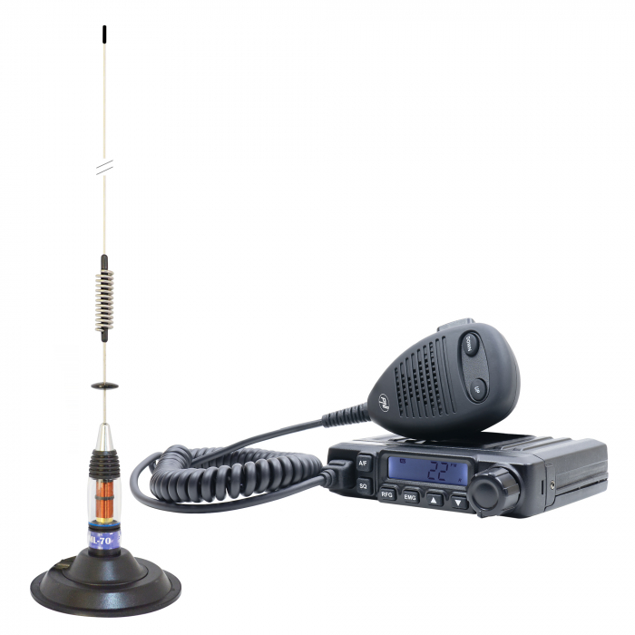 Pachet Statie radio CB PNI Escort HP 6500 ASQ + Antena CB PNI ML70 cu magnet inclus [4]