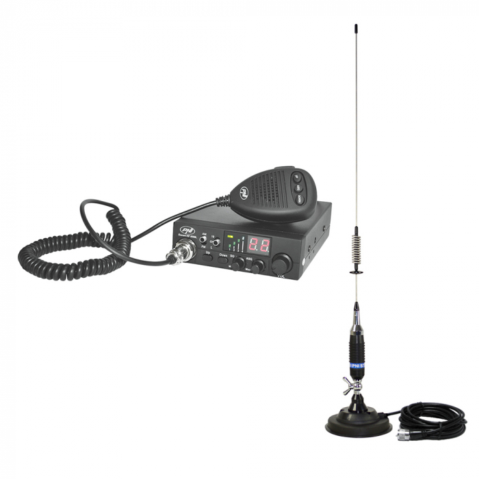 Pachet statie radio CB PNI ESCORT HP 8000L ASQ + Antena CB PNI S75 cu magnet [14]