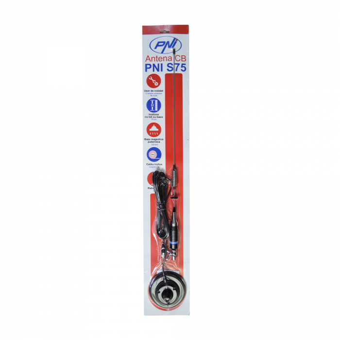Pachet statie radio CB PNI ESCORT HP 8000L ASQ + Antena CB PNI S75 cu magnet [3]