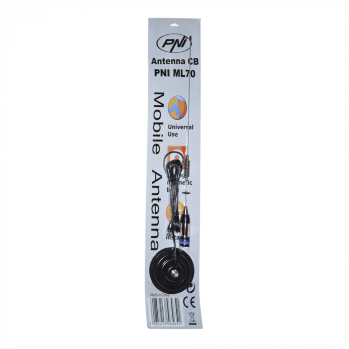 Pachet statie radio CB PNI ESCORT HP 8024 ASQ, 12-24 V, 40 canale,4W + Antena CB PNI ML70 cu magnet [8]