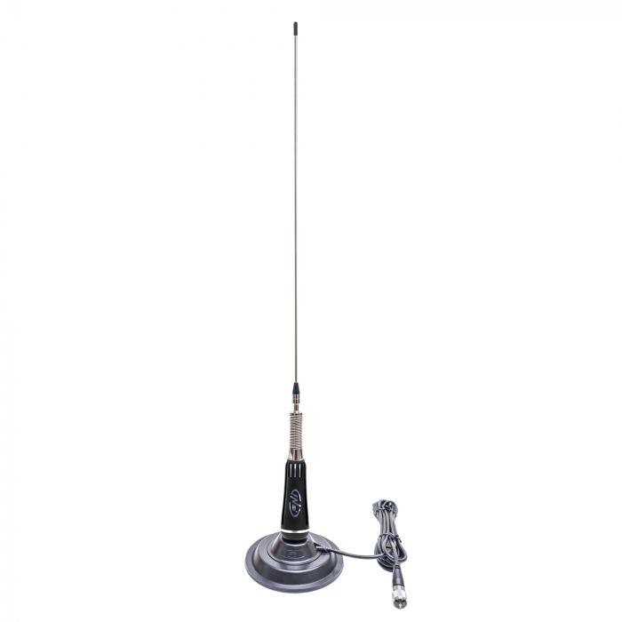 Pachet Statie radio CB PNI Escort HP 9700 USB si Antena CB PNI LED 2000 cu baza magnetica, alimentare 12V / 24V, mufa de bricheta inclusa, ASQ 5 niveluri [5]